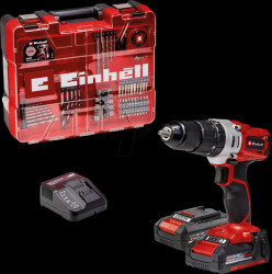4514221 TE-CD 18/2 cordless impact drill, with 2 rechargeable batteries,