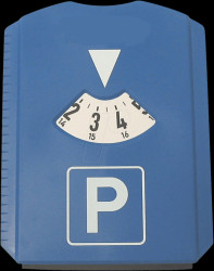 Parking disc/ice scraper, large