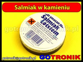 Salmiak w kamieniu do lutowania