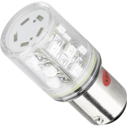 LED lamp, BA15d, 45 lm, 12 V (DC), 12 V (AC), 360 °, clear, white, 52190115