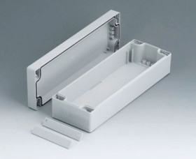 PC enclosure, (L x W x H) 200 x 65 x 60 mm, light gray (RAL 7035), IP66, C2008242