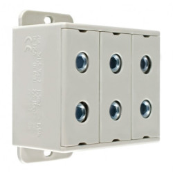 Złączka szynowa 3-torowa ZGX 35mm2 125A szara INCOBEX