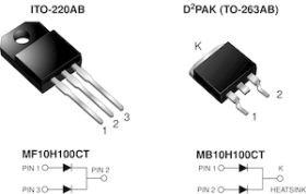 MF10H100CT Dual Common Cathode High Voltage Schottky Rectifier High Barrier Technology for Improved High Temperature Performance