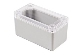 Obudowa ogólnego użytku Poliwęglan szerokość zew. 50 mm długość zew. 95 mm wys. zew. 50 mm Hammond IP65 Jasnoszary