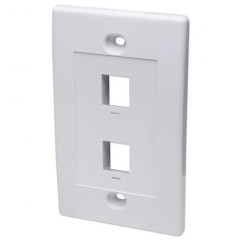 Dwuportowy panel na moduły Keystone do puszki 517874 IWP-MD PSTR-2W