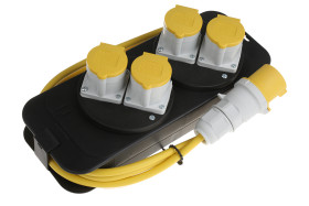 Przedłużacz 2m 4 gniazda Przedłużacz z gniazdami typ BS4343/EN60309 110 V-16 A BS4343/EN60309 110V-16A 16A 110 V