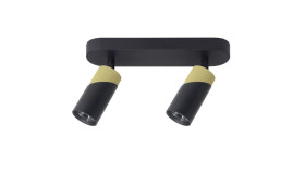 Lampa Sufitowa Neo Black Gold 2Xgu10 Ml0281 Milagro