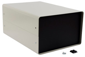 Obudowa Aluminium, stal wysokość zew: 165 mm szerokość zew: 356 mm długość zew: 254 mm 254 x 356 x 165mm