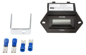 Licznik godzin 85 → 265 V AC Resetowanie Zdalne sterowanie RS PRO LCD 6-cyfrowy Licznik godzin