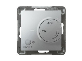 IMPRESJA Regulator temperatury z czujnikiem napowietrznym srebro RTP-1YN/m/18 OSPEL