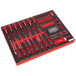 Sealey TBTP04 Tool Tray with Screwdriver Set 72pc