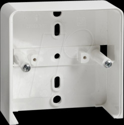 504204 Gear tray, empty, 2-gang, RENOVATION, pure white