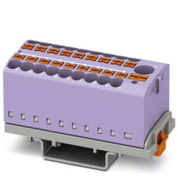 Blok rozdzielczy PTFIX 6/18X2,5-NS35 VT, filetowe złącze przemysłowe - 18 punktów przyłączeniowych o przekroju 2,5mm2