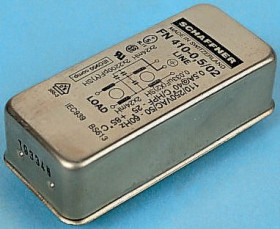 Filtr EMC 500mA 1-fazowy 250 V AC 400Hz 24 x 2 mH Schaffner, montaż THT