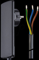 8169 Innovative space-saving lever connection cable, black