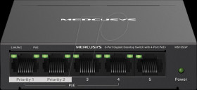 MS105GP Switch, 5-Port, Gigabit Ethernet, PoE
