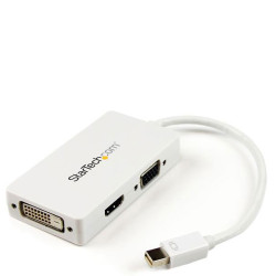 StarTech.com MDP2VGDVHDW Mini Displayport To VGA HDMI DVI - White