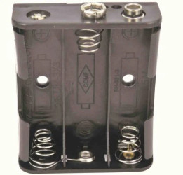 Uchwyt do baterii, x 3, montaż zatrzaskowy