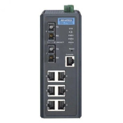 Zarządzalny switch - 6 portów gigabit, 2 porty światłowodowe jednomodowe gigabit EKI-7708G-2SI-AE