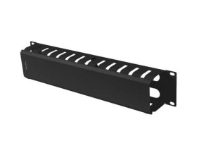 ORGANIZER KABLI 19 2U Z ZAŚLEPKĄ TYP A CZARNY LANBERG AK-1705-B