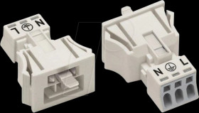 890-733 WINSTA® MINI, 3-pin plug, snap-in