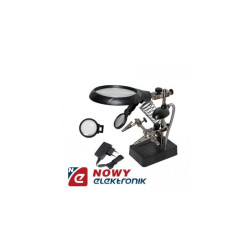 Zestaw Opt. Trzecia Ręka z LUPĄ+ Lampa na wysięgniku