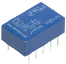 Relay, 2 Form C (NO/NC), 6 V (DC), 180 Ω, 1 A, 110 V (DC), 125 V (AC), TQ2-L2-6V