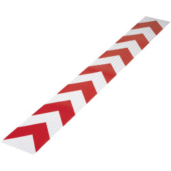 Toolcraft 1564156 Warning Stripe Red 1m x 11.5cm Reflective Safety Film