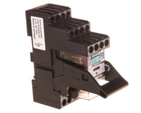 Przekaźnik kompletny serii PT 24V DC styki 4P z separacją logiczną moduł LED czerwony przył. śrubowe LZS:PT5B5L24