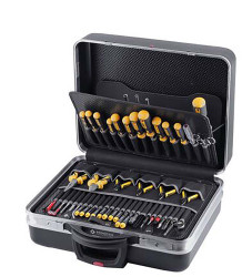 Zestaw narzędzi Bernstein Konserwacja Obcinaki, Klucze sześciokątne, Nóż, Szczypce, Wkrętak, Nasadki, Lutowanie,