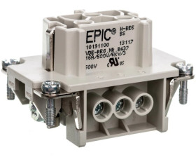 Wkład złącza 6P+PE śrubowy żeński EPIC H-BE 6 BS 10191100