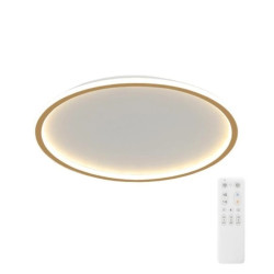 Plafon LED okrągły złoty Abigali 500*45mm 36W - trzy barwy, ściemnialny - Pilot