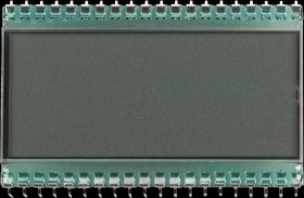 DE152RS-20/7.5 LCD 7-segment, 4 digits, H:12.7 mm, reflective
