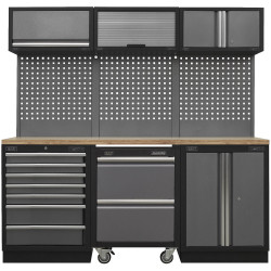 Sealey APMSSTACK12W Superline Pro 2.04m Storage System - Pressed Wood Worktop