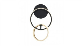 Kinkiet Lampa Ścienna Rando Kolor Złoty/Czarny Aluminium/Metal, Led 950 Lm...