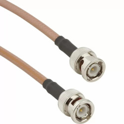 Coaxial cable, BNC plug (straight) to BNC plug (straight), 50 Ω, RG-142, grommet black, 914 mm, 115101-07-36.00