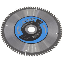 Worksafe 25080/Ali Aluminium Cutting TCT Saw Blade &#xD8;250 x 30mm - 80tpu