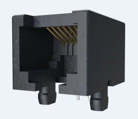 Złącze RJ45 Żeński Złącze RJ45 Montaż na płytce drukowanej Cat3 Amphenol Communications Solutions, 90° 8-żyłowe