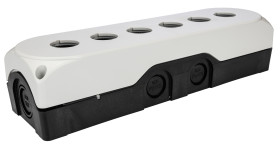 Obudowa kasety sterowniczej Lovato 6-otworowa Ø 22mm Szary IP66, IP67, IP69K LPZP