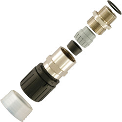 HellermannTyton 166-22104 HGL28-SCG-M25 Straight Conduit Fitting IP68 M25 28mm