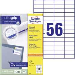 Avery-Zweckform 3668 All-purpose labels White 52.5x21.2mm 5600 pcs Permanent