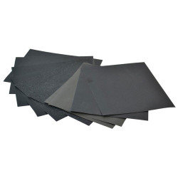 Faithfull FAIACBWDA Cork Block Wet &amp; Dry Sanding Sheets Assorted (Pack 10)