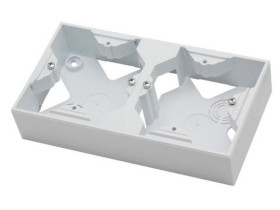 AS ANTYBAKTERYJNY Puszka instalacyjna do serii As podwójna produkt zawiera szkło fosforanowo-srebrowe PNP-2GA/00 OSPEL