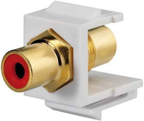 Rutenbeck 17000666 Adapter KMK-Cinch rot sw, 1 szt.