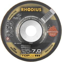 Rhodius 210656 RS580 Grinding Disc 115mm for Stainless and Steel