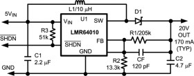 SIMPLE SWITCHER® 2.7V to 14V, 1A Step-Up Regulator in SOT-23 Package