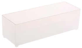 Skrzynka z przegródkami szerokość: 55mm wysokość: 47mm głębokość: 157mm PP Przezroczysty