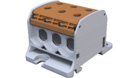 Złączka Szynowa Gwintowa Al/Cu Stb 50-3 (87360) Simblock Brązowy 81003015