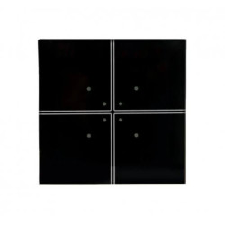 Dotykowy przycisk zdalnego sterowania 230V zbliżeniowy do puszki fi60 czarny FiWave FW-GS-230-B