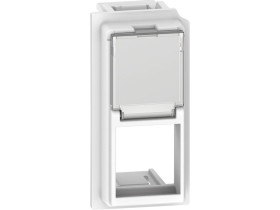 LIVING NOW Plakietka gniazda RJ keystone - 1 moduł - biała KW07K LEGRAND